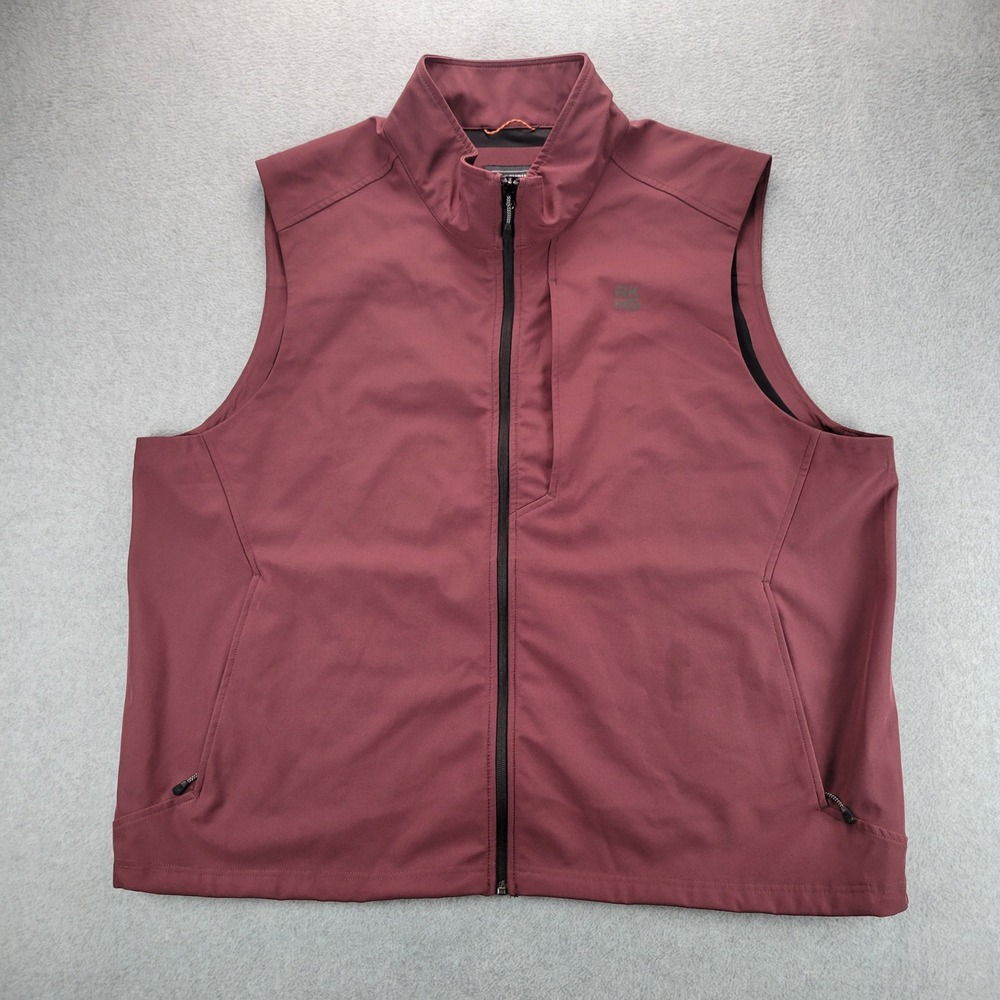 Alaskan Hard Gear Duluth Trading Co Mens 2XL Softshell Vest Burgundy 10907 BUR